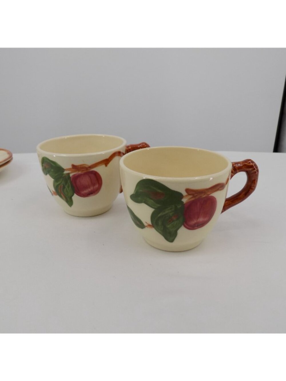 Set of 2 Franciscan Apple Cup & Saucer Set Mixed USA Backstamps Vintage - Picture 8 of 11